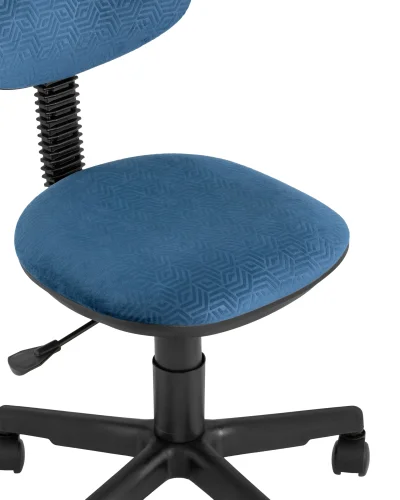 Кресло детское УМКА геометрия синий Paradigma 795 УТ000035234 Stool Group, синий/текстиль, ножки/полимер/чёрный, размеры - ****525*590 фото 3