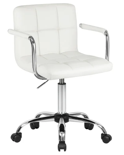 Офисное кресло набор 2 шт. SET-2 9400-LM TERRY, цвет белый Dobrin, /экокожа, ножки/металл/хром, размеры - 810*950***580*580 фото 2 Офисное кресло набор 2 шт. SET-2 9400-LM TERRY, цвет белый Dobrin, /экокожа, ножки/металл/хром, размеры - 810*950***580*580 фото 2