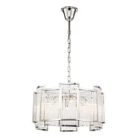 Люстра подвесная Tribeca MD0276-6C Nic iLamp прозрачная на 6 ламп, основание никель в стиле американский современный 