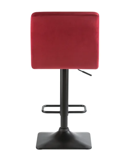 Стул барный 5018-LM DOMINIC, цвет сиденья бордовый велюр (MJ9-43), цвет основания черный Dobrin, бордовый/велюр, ножки/металл/чёрный, размеры - 940*1150***420*520 фото 5