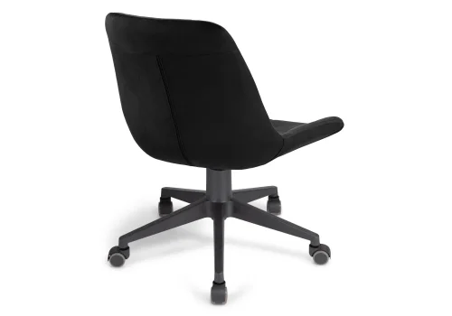 Компьютерное кресло Келми 1 черный / черный 518301 Woodville, чёрный/велюр, ножки/пластик/чёрный, размеры - *880***510*610 фото 5