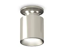 Светильник накладной Techno spot XS6305040 Ambrella light серебряный 1 лампа, основание серебряное в стиле современный круглый