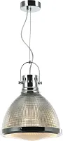 Светильник подвесной Shiner 2126/09/01P Stilfort прозрачный 1 лампа, основание хром в стиле лофт современный 