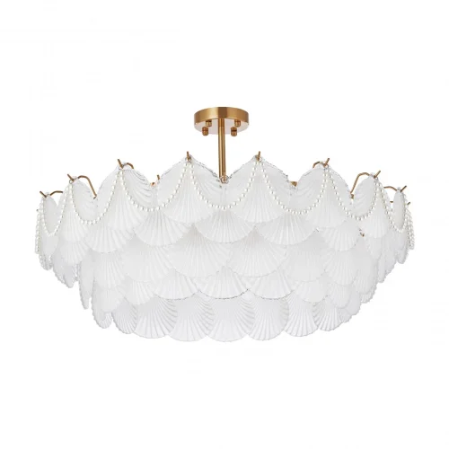 Люстра потолочная AM-Rim 316008/D800 BS Arte Milano белая на 12 ламп, основание латунь в стиле современный 