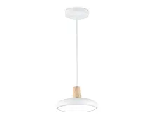 Светильник подвесной LED FL4838 Ambrella light белый на 1 лампу, основание белое в стиле хай-тек 