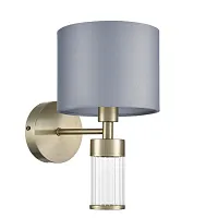 Бра Damona 8108/1W Lumion серый на 1 лампу, основание латунь в стиле классический 