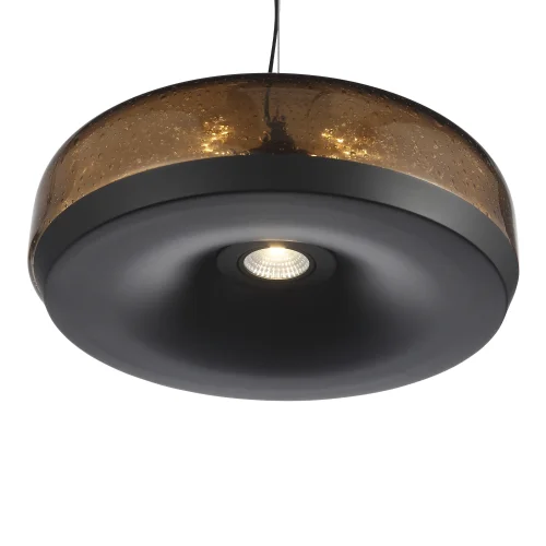 Светильник подвесной LED Ripple SL6014.603.01 ST-Luce коричневый 1 лампа, основание чёрное в стиле хай-тек современный  фото 4