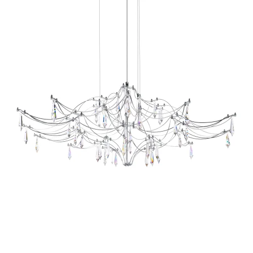 Люстра подвесная ЛЕД Мира / Mira 10587/1000 Silver Asfour LOFT IT прозрачная на 1 лампу, основание серебряное в стиле арт-деко капли фото 5 Люстра подвесная ЛЕД Мира / Mira 10587/1000 Silver Asfour LOFT IT прозрачная на 1 лампу, основание серебряное в стиле арт-деко капли фото 5