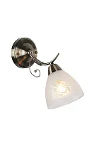 Бра Casagliana OML-53801-01 Omnilux белый 1 лампа, основание бронзовое в стиле современный 