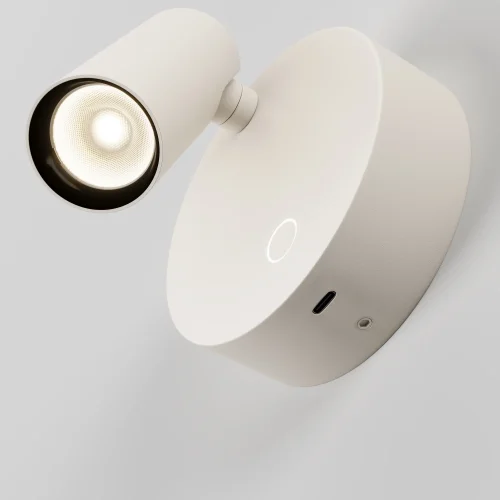 Бра с выключателем LED Twist C079WL-L3W3K Maytoni белый на 1 лампу, основание белое в стиле современный хай-тек для чтения фото 7