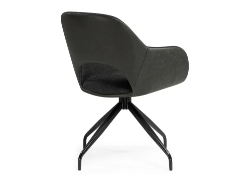 Стул на металлокаркасе Memfis graphite / black 15838 Woodville, графит/велюр, ножки/металл/чёрный, размеры - ****570*600 фото 4