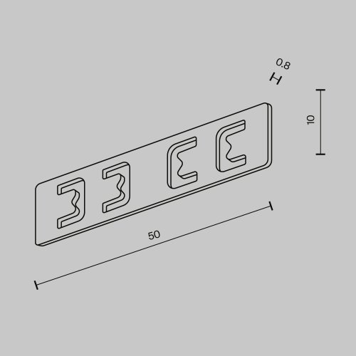 Коннектор прямой Exility X (Эксилити Х) накладной/встраиваемый, черный TRA239C-21B Maytoni чёрный в стиле хай-тек современный для светильников серии Трековая система EXILITY X (Эксилити Х) exility x трековая система фото 3
