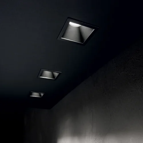 Светильник точечный LED GAME SQUARE 11W 3000K BK WH Ideal Lux чёрный белый 1 лампа, основание чёрное белое в стиле современный  фото 2