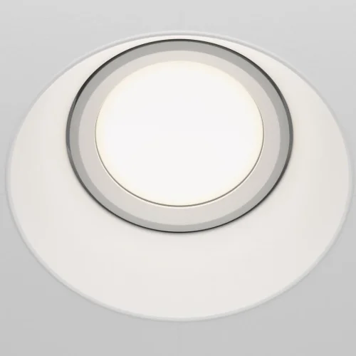 Светильник точечный Dot DL042-01-RD-W Maytoni белый 1 лампа, основание белое в стиле современный хай-тек для затирки фото 5