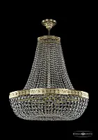 Люстра потолочная хрустальная 19113/H2/60IV G Bohemia Ivele Crystal прозрачная на 8 ламп, основание золотое в стиле классика sp