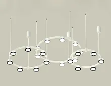 Светильник подвесной XR92082100 Ambrella light белый 22 лампы, основание белое в стиле хай-тек современный 