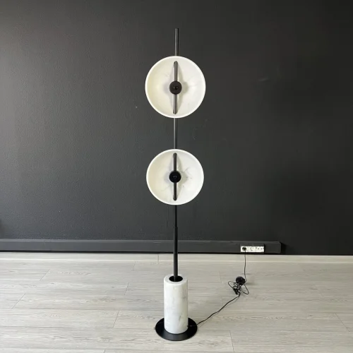 Торшер DELANO FL 151290-26 ImperiumLoft белый на 2 лампы, основание белое в стиле лофт современный фото 10