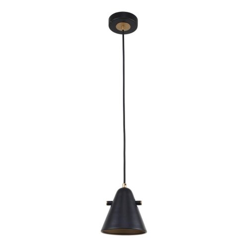 Светильник подвесной Rigor 2844-1P F-promo чёрный 1 лампа, основание чёрное в стиле лофт 
