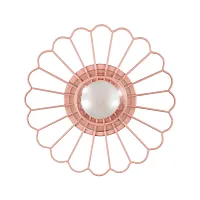 Бра Mimi 3778/1W Lumion прозрачный на 1 лампу, основание розовое в стиле флористика 