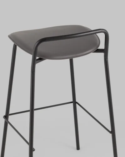 Стул барный Mantis, экокожа, темно-серый УТ000038915 Stool Group, /, ножки//, размеры - *835***465*470 фото 5
