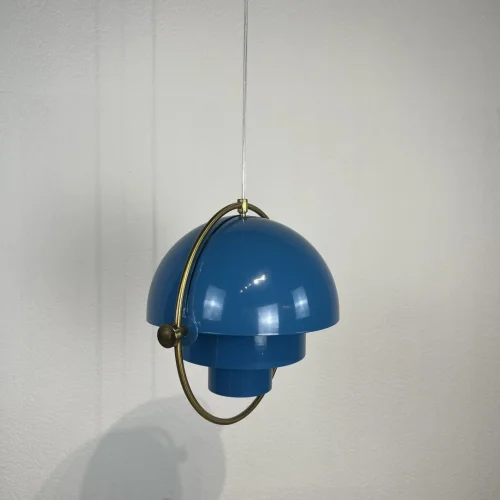 Светильник подвесной Weisdorff 123427-22 ImperiumLoft синий 1 лампа, основание латунь в стиле современный лофт арт-деко  фото 16