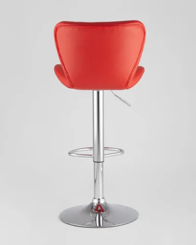 Стул барный ПОРШЕ красный NP (набор 2 шт) УТ000038607 Stool Group, красный/экокожа, ножки/металл/, размеры - 890*1110**** фото 4