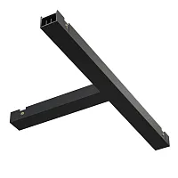 Коннектор питания Т- образный Magnetic track system Basity TRA172TPC-1B Maytoni чёрный в стиле для светильников серии Magnetic track system Basity basity магнитная