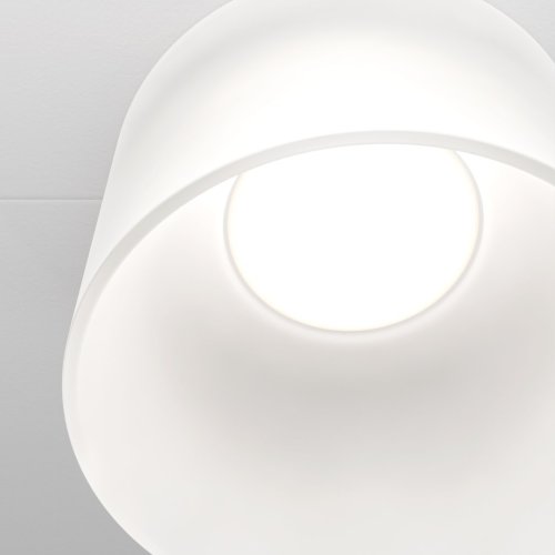 Светильник точечный Glasera DL047-01W Maytoni белый 1 лампа, основание белое в стиле хай-тек современный  фото 3