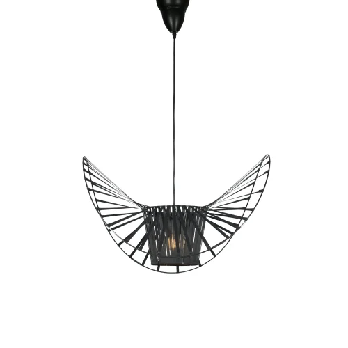Светильник подвесной Bonnet 10099/600 LOFT IT чёрный 1 лампа, основание чёрное в стиле арт-деко модерн  фото 2