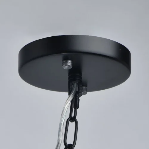 Люстра подвесная лофт Альгеро 285011804 MW-Light чёрная на 4 лампы, основание чёрное в стиле лофт  фото 11