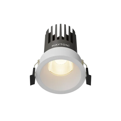 Светильник точечный LED Dip DL117-15W-3K-W Maytoni белый на 1 лампу, основание белое в стиле современный хай-тек круглый