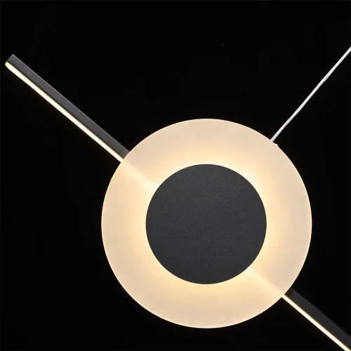 Светильник подвесной LED с пультом Mizuki 5613/28L Lumion чёрный 1 лампа, основание чёрное в стиле хай-тек трубочки фото 3