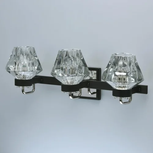 Бра Джестер 104022203 MW-Light прозрачный на 3 лампы, основание хром в стиле современный  фото 4