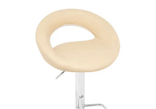 Барный стул Oazis cream / chrome 15502 Woodville, бежевый/искусственная кожа, ножки/металл/хром, размеры - *970***510*500 фото 5