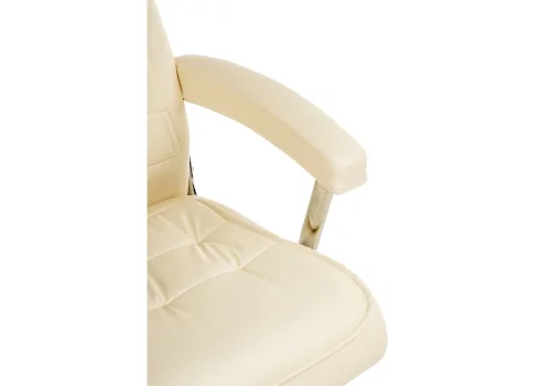 Компьютерное кресло Idon cream 15253 Woodville, бежевый/искусственная кожа, ножки/металл/хром, размеры - *1250***650*710 фото 9