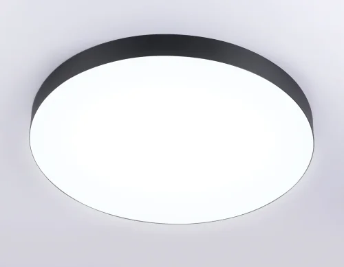 Светильник потолочный LED Air Alum FV5538 Ambrella light чёрный 1 лампа, основание чёрное в стиле современный хай-тек  фото 2