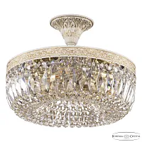 Люстра потолочная AL19041/35OL WMG Bohemia Ivele Crystal прозрачная на 4 лампы, основание золотое патина белое в стиле классика табут r
