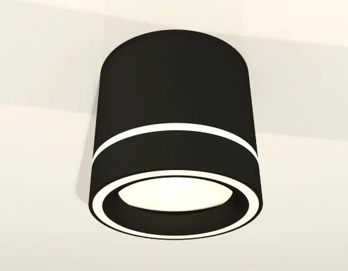 Светильник накладной XS8111004 Ambrella light чёрный 1 лампа, основание чёрное в стиле хай-тек круглый фото 3
