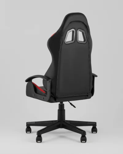 Кресло спортивное TopChairs Wyvern, черно-красный УТ000039486 Stool Group, чёрный красный/экокожа, ножки/полимер/чёрный, размеры - 1110*1210**** фото 4