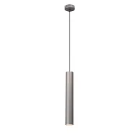 Светильник подвесной V4641-2/1S Vitaluce серый 1 лампа, основание бронзовое в стиле арт-деко трубочки