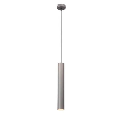 Светильник подвесной V4641-2/1S Vitaluce серый 1 лампа, основание бронзовое в стиле арт-деко трубочки