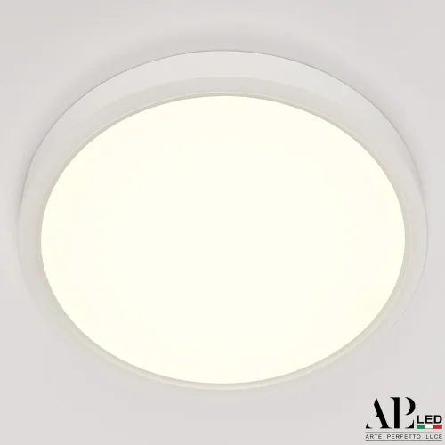 Светильник накладной LED Ingrid 3322.LDY2004M/18W/4K Arte Perfetto Luce белый 1 лампа, основание белое в стиле современный круглый