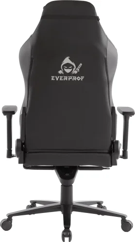 Геймерское кресло Hanzo Экокожа Черный EP Hanzo PU Black Everprof, чёрный/экокожа, ножки//, размеры - 1300*1380***770* фото 5