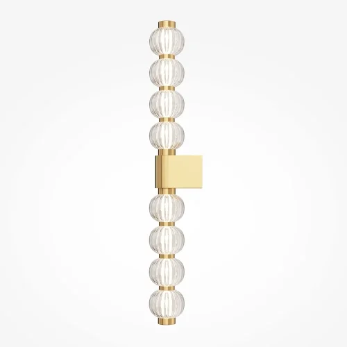 Бра LED Amulet MOD555WL-L13G3K Maytoni прозрачный на 1 лампа, основание золотое в стиле арт-деко современный  фото 3