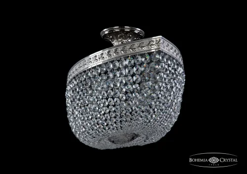 Люстра потолочная хрустальная 19113/80IV Ni Bohemia Ivele Crystal прозрачная на 10 ламп, основание никель в стиле классический sp фото 2
