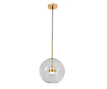 Светильник подвесной LED Галла 07545-1,21 Kink Light прозрачный 1 лампа, основание золотое в стиле модерн 
