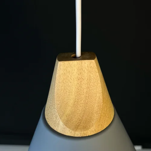 Светильник подвесной XD-B Gray 178214-26 ImperiumLoft серый 1 лампа, основание серое в стиле скандинавский  фото 3