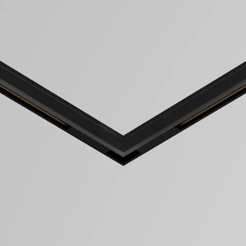 Коннектор питания угловой 7.5см Magnetic track system Levity TRA184CPC-1B-7.5 Maytoni чёрный в стиле хай-тек современный для светильников серии Magnetic track system Levity levity магнитная фото 2