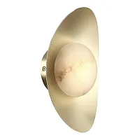 Бра LED Pearl SL6229.211.01 ST-Luce белый золотой на 1 лампу, основание золотое в стиле арт-деко 