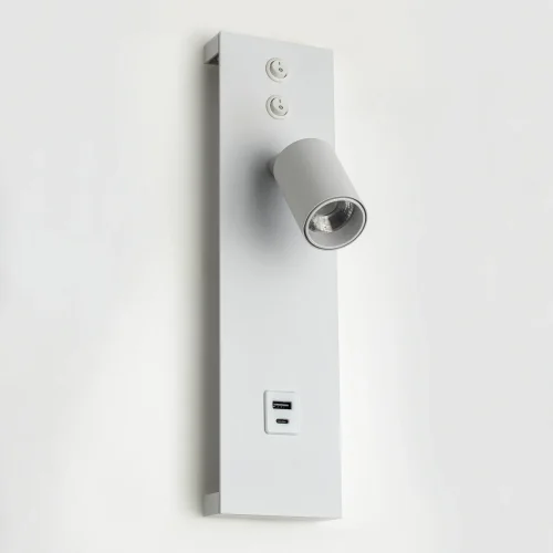 Бра с выключателем LED USB Декарт CL704460 Citilux белый на 1 лампу, основание белое в стиле современный хай-тек для чтения usb фото 7